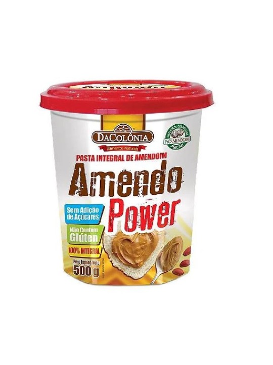 Pasta Integral De Amendoim Amendopower 500Gr Dacolonia - Unidade