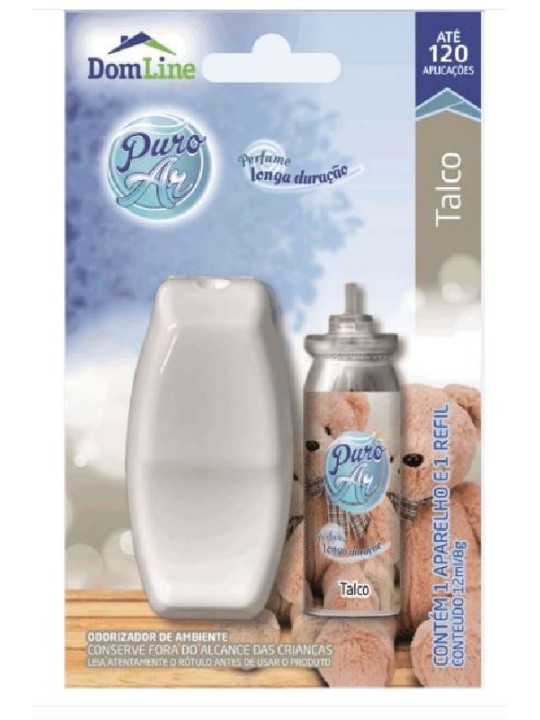 Odorizador Puro Ar Talco Refil+ Aparelho 12Ml Baston - Unidade