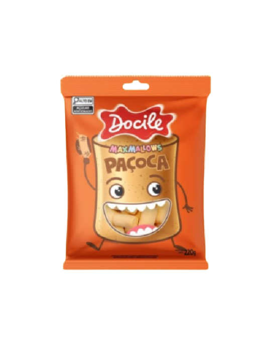 Marshmallows Paçoca 220Gr Docile - Pacote