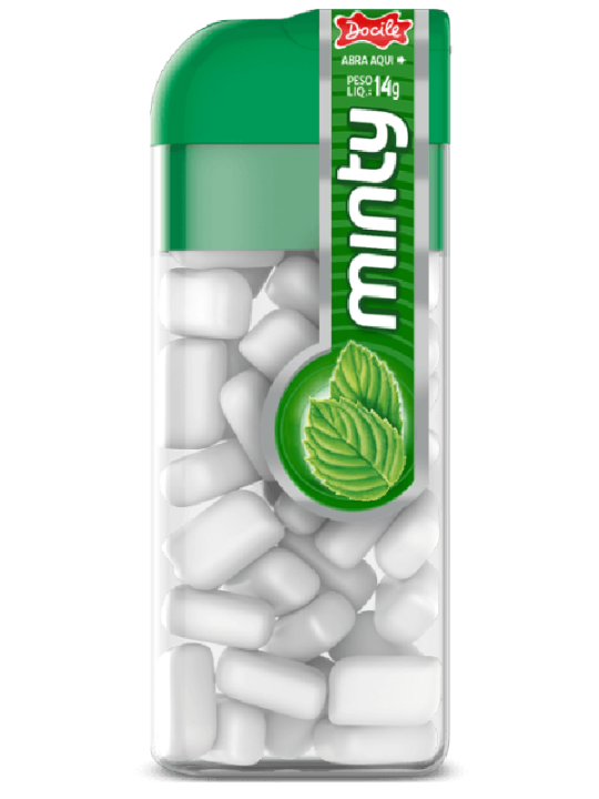 Pastilha Mini Minty Hortelã 14Gr Docile - Unidade