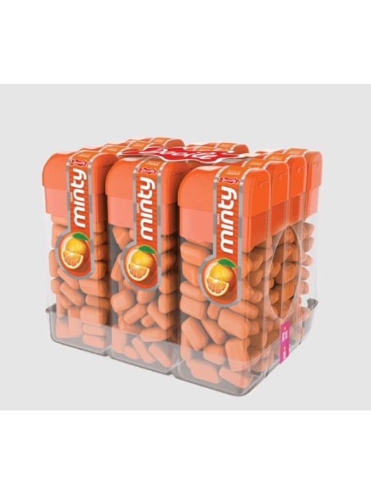 Pastilha Mini Minty Laranja 14Gr Docile - Unidade