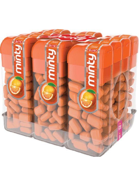 Pastilha Mini Minty Laranja 14Gr Docile - Unidade