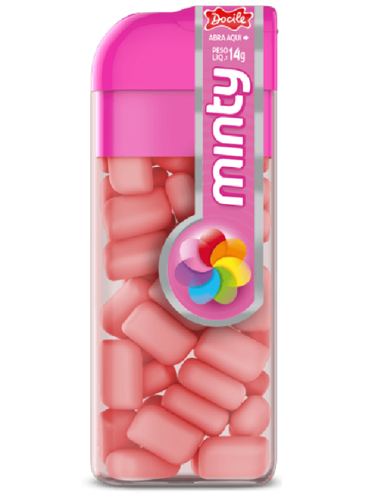 Pastilha Mini Minty Tutti-Frutti 14Gr Docile - Unidade