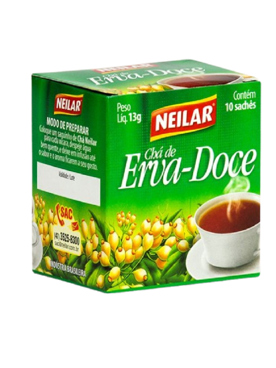 Cha Erva Doce C/10 Saches Neilar - Display C/10 Un