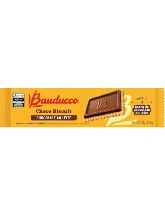 Biscoito Choco Biscuit Ao Leite 80Gr Bauducco - Unidade
