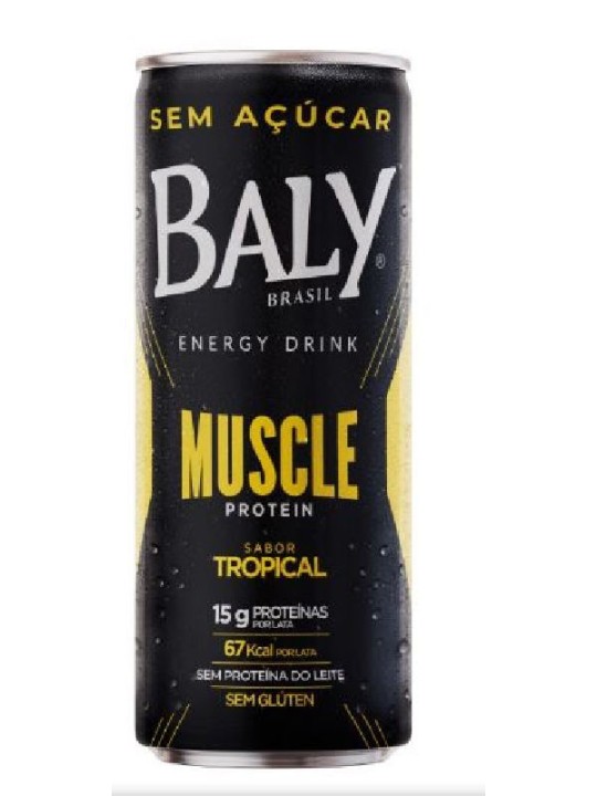 Baly Lata Muscle Protein Tropical S/ Açucar 250Ml - Unidade