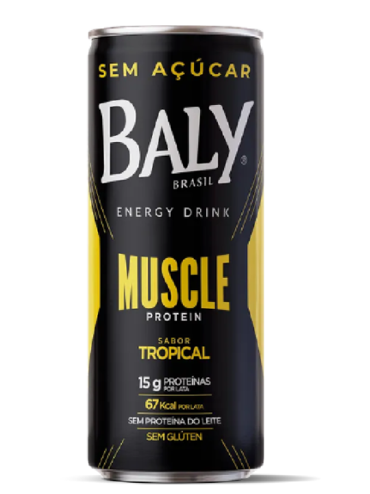 Baly Lata Muscle Protein Tropical Sem Açucar 250Ml - Unidade Baly Lata Muscle Protein Tropical Sem Açucar 250Ml - Unidade