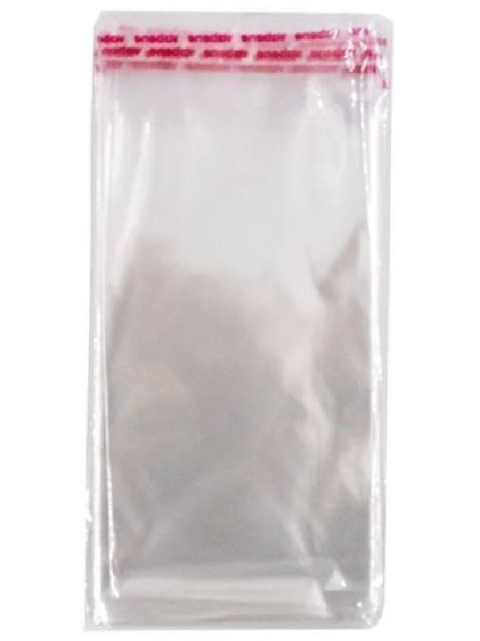 Saco Adesivado Transparente N12 7X12X3Cm C/100Un Vabene - Pacote C/100 Un