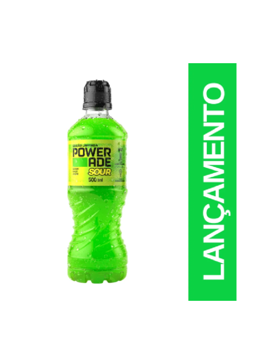 Powerade Sour Maça Verde Pet 500Ml Powerade - Unidade