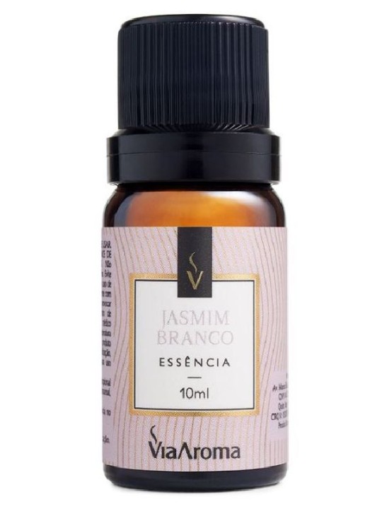 Essencia Classica Jasmim Branco 10Ml Viaaroma - Unidade