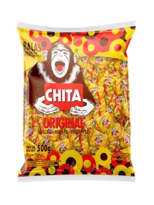Bala Mastigavel Chita Abacaxi 500Gr Cory - Pacote