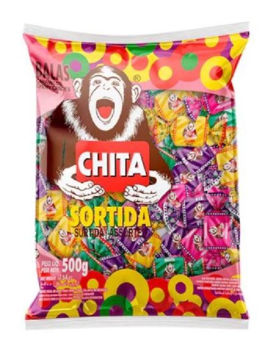 Bala Mastigavel Chita Sortida 500Gr Cory - Pacote