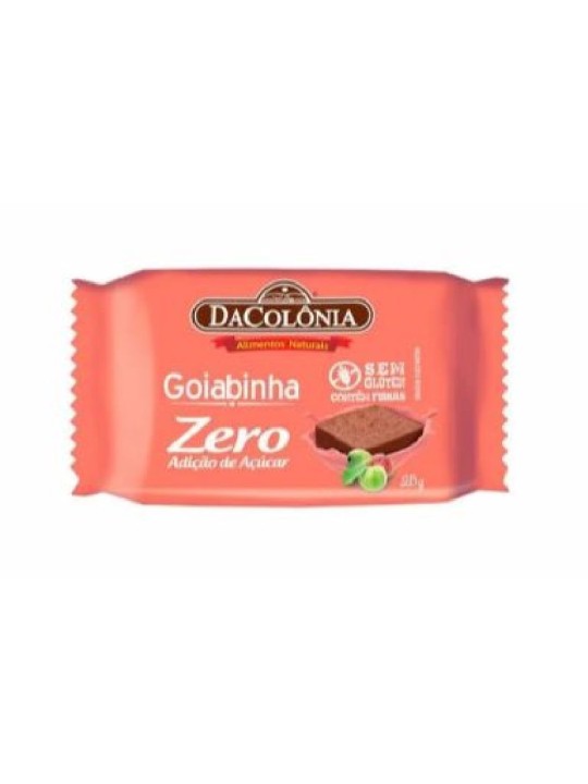 Goiabinha Zero Açucar 25Gr Dacolonia - Unidade
