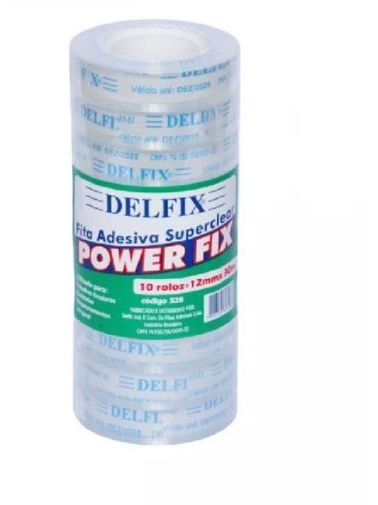 Fita Adesiva Cristal 12Mm X 30 Metros Delfix - Unidade