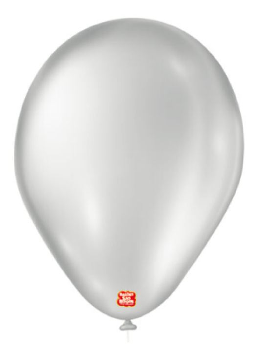 Balao Liso 7.0 Prata C/50 Un São Roque - Pacote