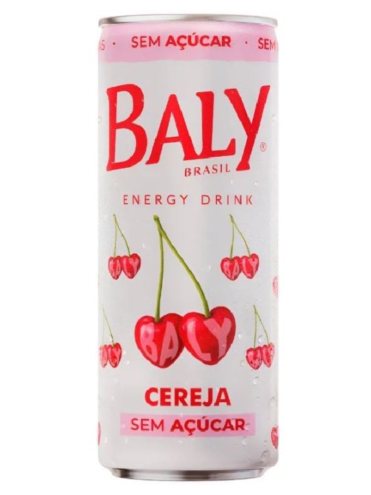 Baly Lata Cereja S/Açucar 250Ml - Unidade