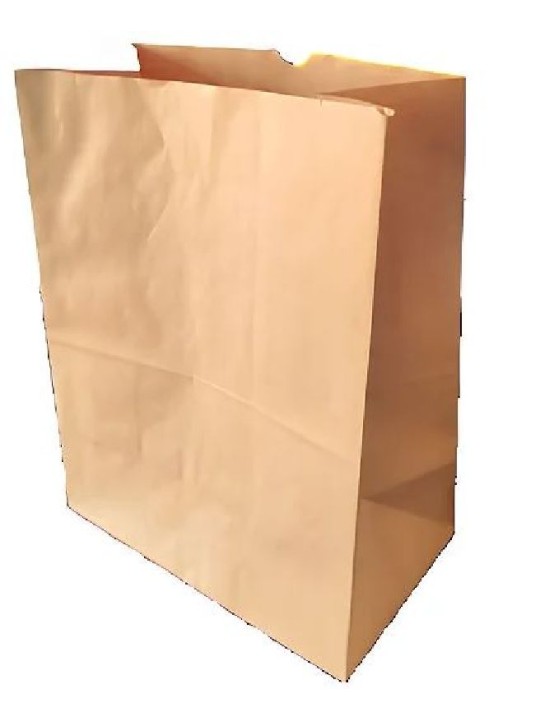 Saco Papel Kraft Sos M Delivery 22X36X10,5Cm 80Gr 10Kg C/100 Un