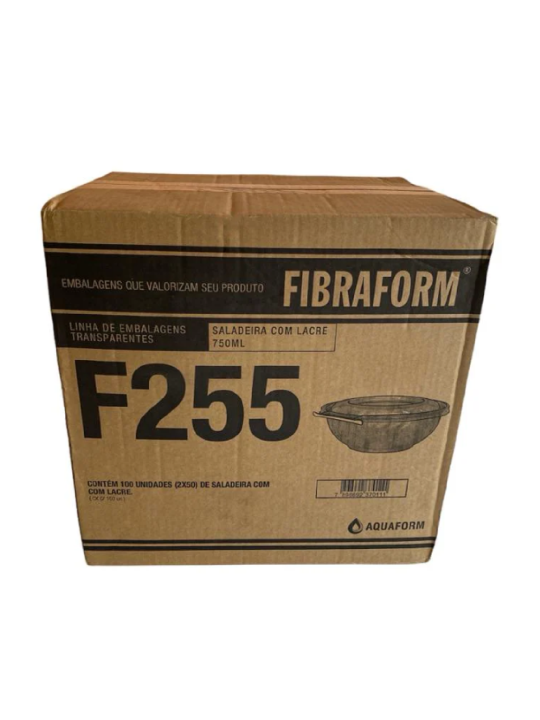 Pote Plast Redondo C/Lacre 750Ml 17,5X4,9Cm F-255 Fibraform - Unidade