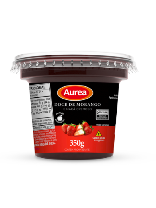 Doce De Morango/Maça Cremoso 350Gr Aurea - Unidade