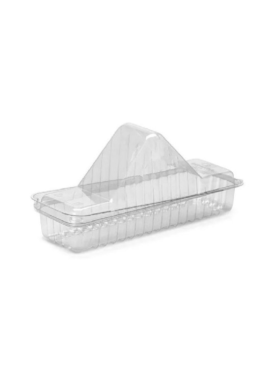 Embalagem Plast C/Tampa Articulada Sanduiche Millenium Go 560 Galvanotek - Unidade