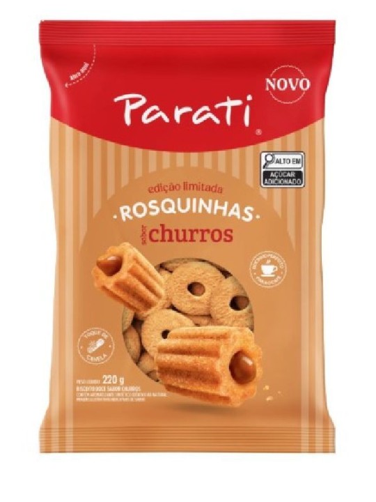 Biscoito Rosca Churros Parati 220Gr - Pacote