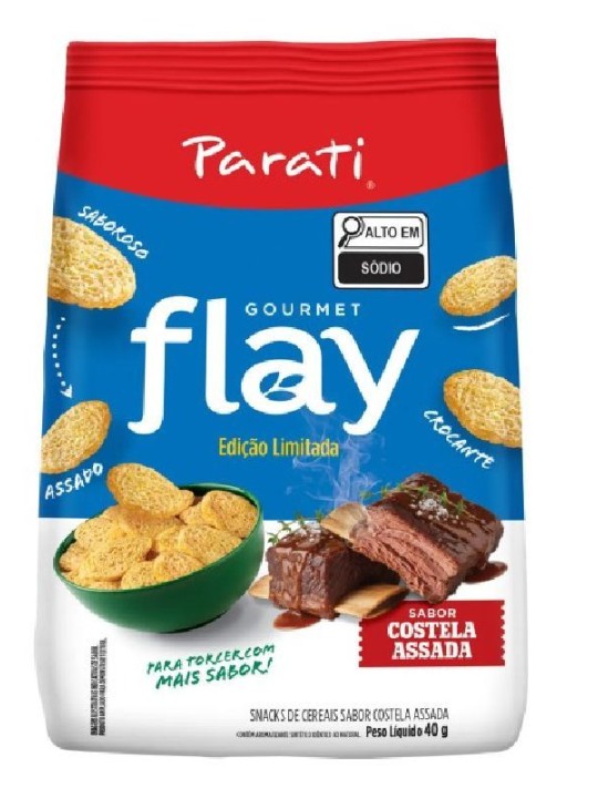 Salgado Flay Gourmet Costela Assada 40Gr - Parati - Pacote