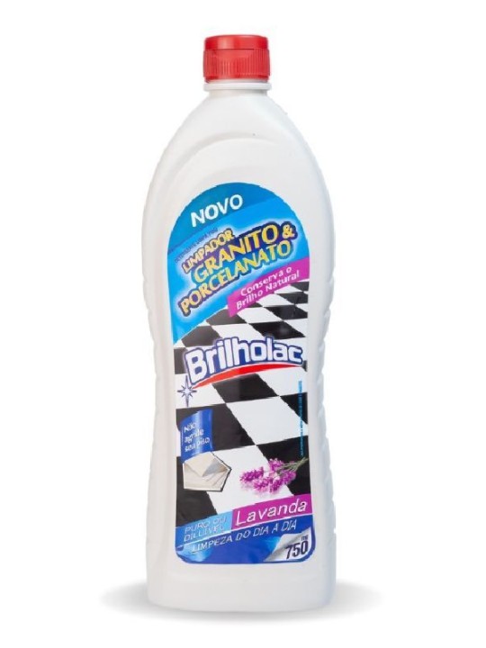Limpador P/Piso Granito/Porcelanato Lavanda 750Ml Brilholac - Unidade