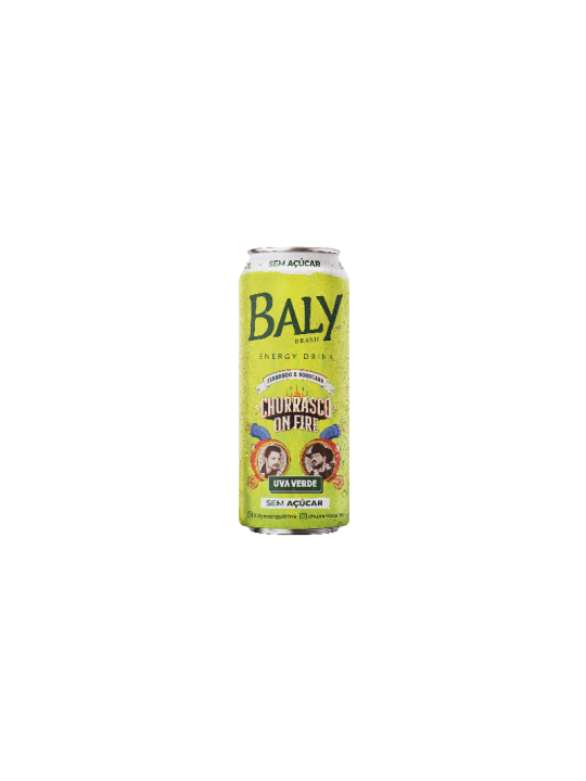 Baly Lata Uva Verde S/Açucar 473Ml - Unidade