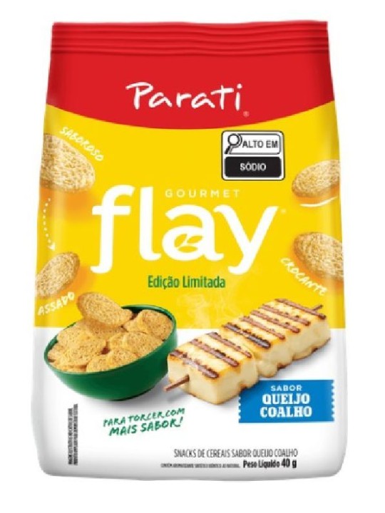 Salgadinho Flay Gourmet Queijo Coalho 40Gr