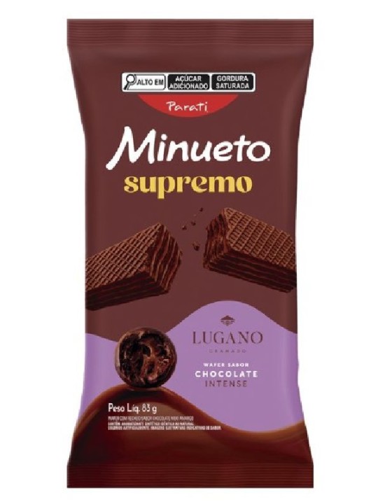 Biscoito Wafer Minueto Supremo Choc.intense 83Gr