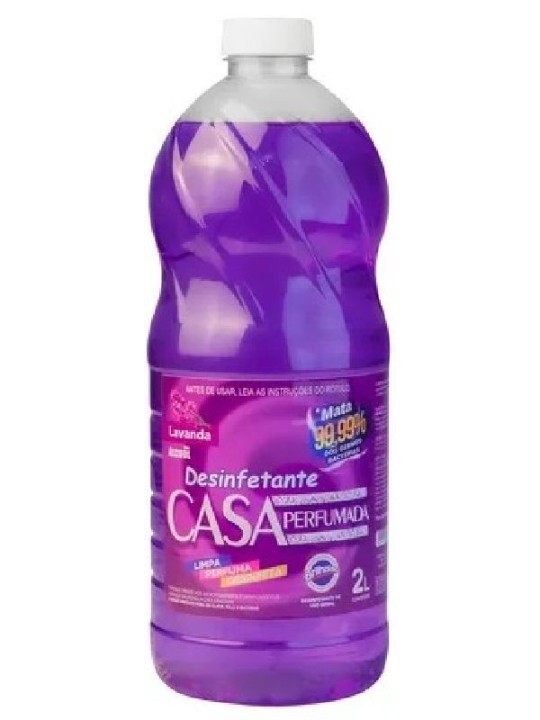 Desinfetante Lavanda Com Alcool 2 Lt Casa Perfumada Brilholac - Unidade