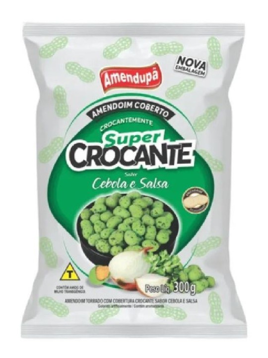 Amendoim Crocante Cebola E Salsa 300Gr Amendupa - Pacote