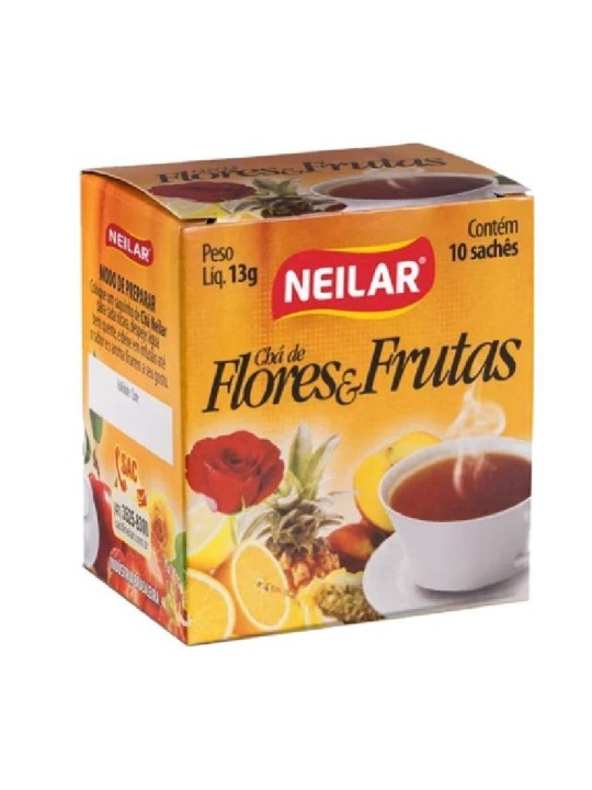 Cha Flores E Frutas C/10 Saches - Neilar
