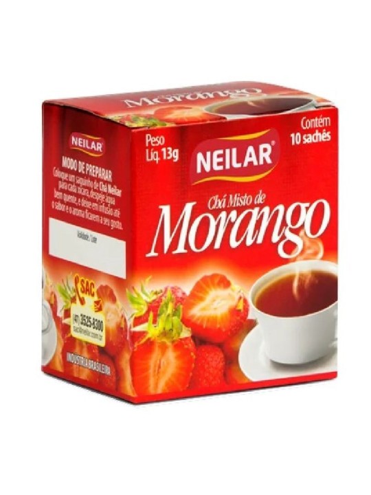 Cha Morango C/10 Saches - Neilar