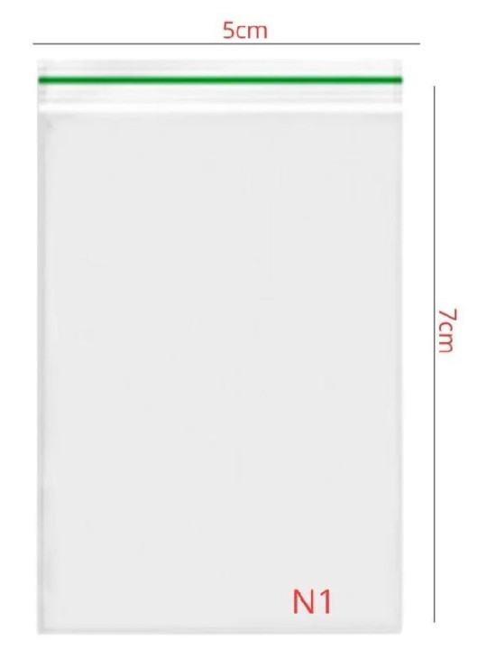 Saco Plastico Zip N 1 5Cm X 7 Cm Vabene - Pacote C/100 Un