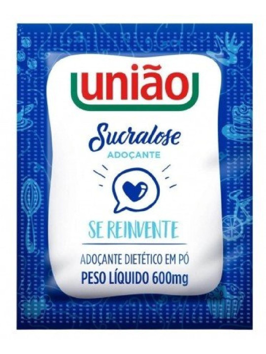 Adoçante Sucralose Sache 400X600Mg 240Gr União - Caixa C/400 Unidades