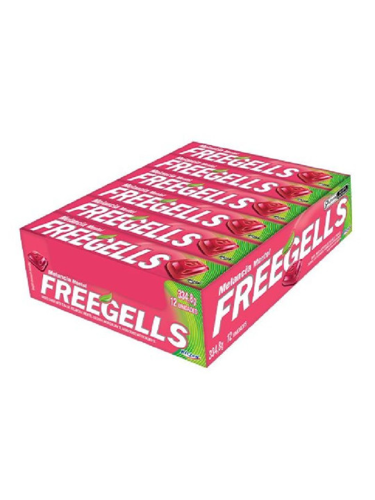 Freegells Melancia Riclan - Display C/12 Unidades