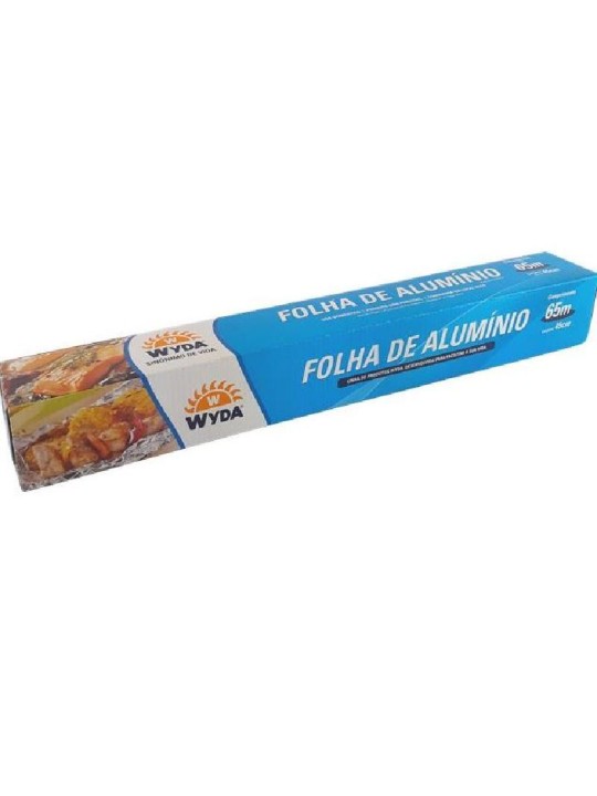 Rolo Folha Aluminio 65M X 45Cm Wyda - Unidade