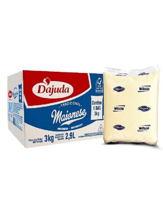 Maionese Bag 3Kg Dajuda - Caixa