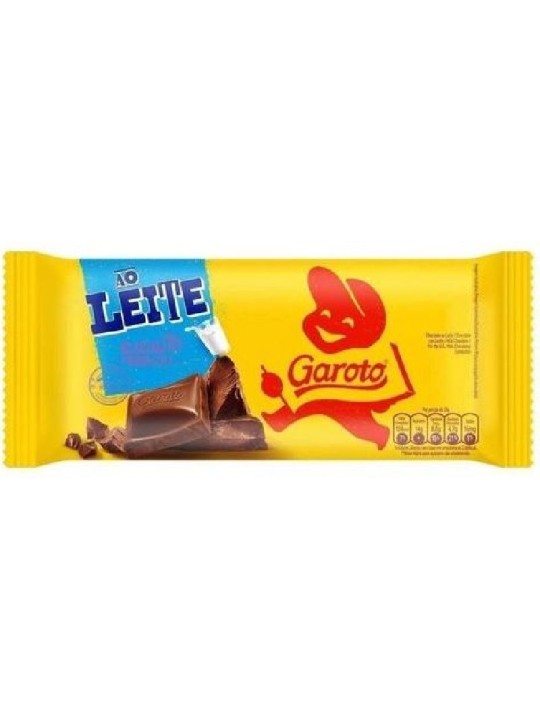 Barra Chocolate Ao Leite 80Gr Garoto - Unidade