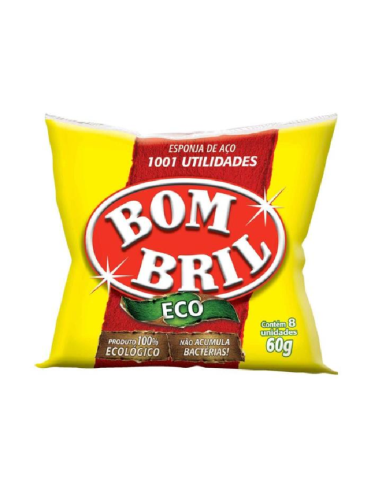 Esponja De Lã De Aco 60Gr Bombril - Unidade