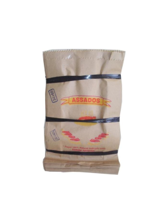 Saco Papel Kraft 1Kg 34X60 Assado Incor - Pacote C/250 Un