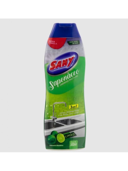 Saponaceo Cremoso Limao 250Ml Sany Brilho - Unidade