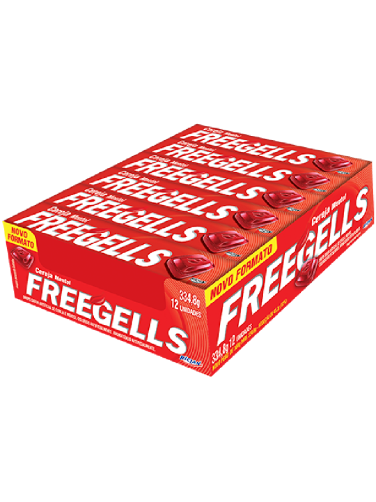 Freegells Cereja C/12 Und Riclan - Display C/12