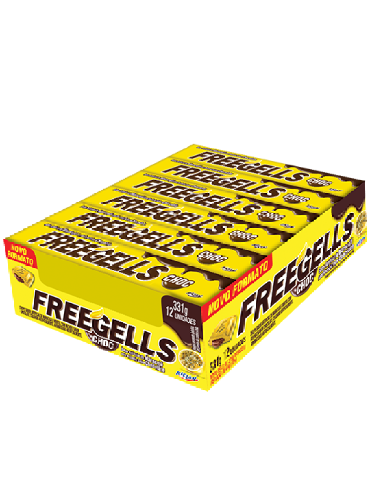 Freegells Choc. Maracuja  C/12 Und Riclan - Display C/12