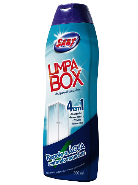 Limpabox 4Em1 Vidros E Azulejos 300Ml Sany Brilho - Unidade