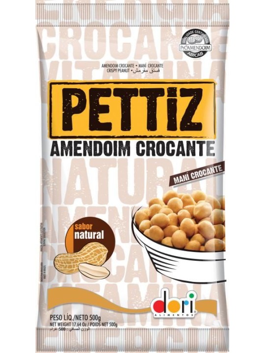 Amendoim Pettiz Natural Crocante 500Gr Dori - Unidade