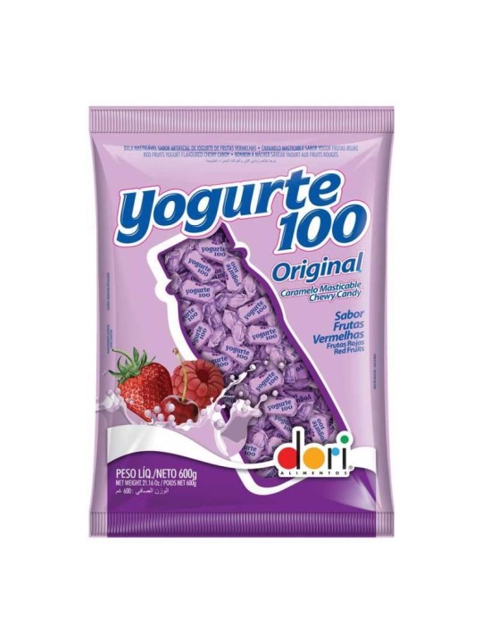 Bala Yogurte Frutas Vermelhas 600Gr Dori - Pacote