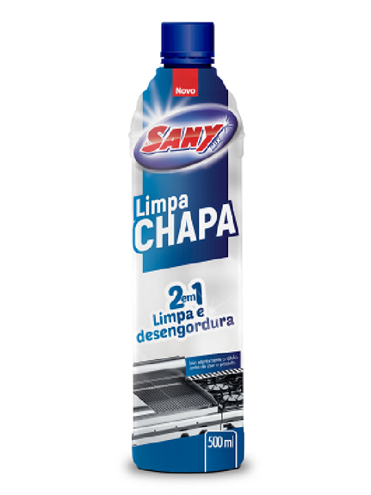 Limpa Chapa 2Em1 Limpa E Desengordura 500Ml Sany Brilho - Unidade