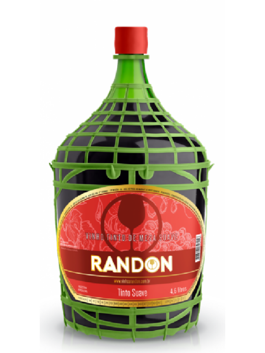 Bebida Vinho Tinto Suave 4,6Lts Randon - Unidade